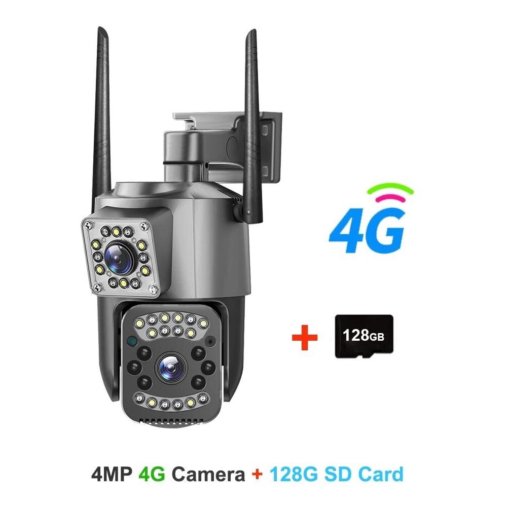 Wireless WIFI/4G Remote Waterproof Camera, Outdoor Home Intelligent High-definition Monitoring Camera, Dual Screen Monitor