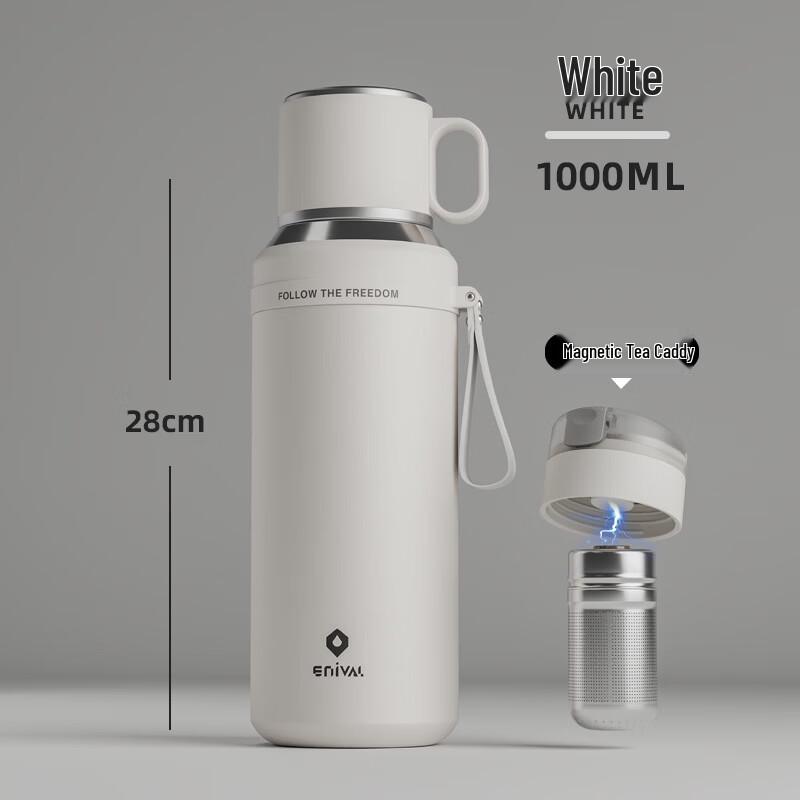 ENIVAL Large Capacity Outdoor Tea Infuser Thermos