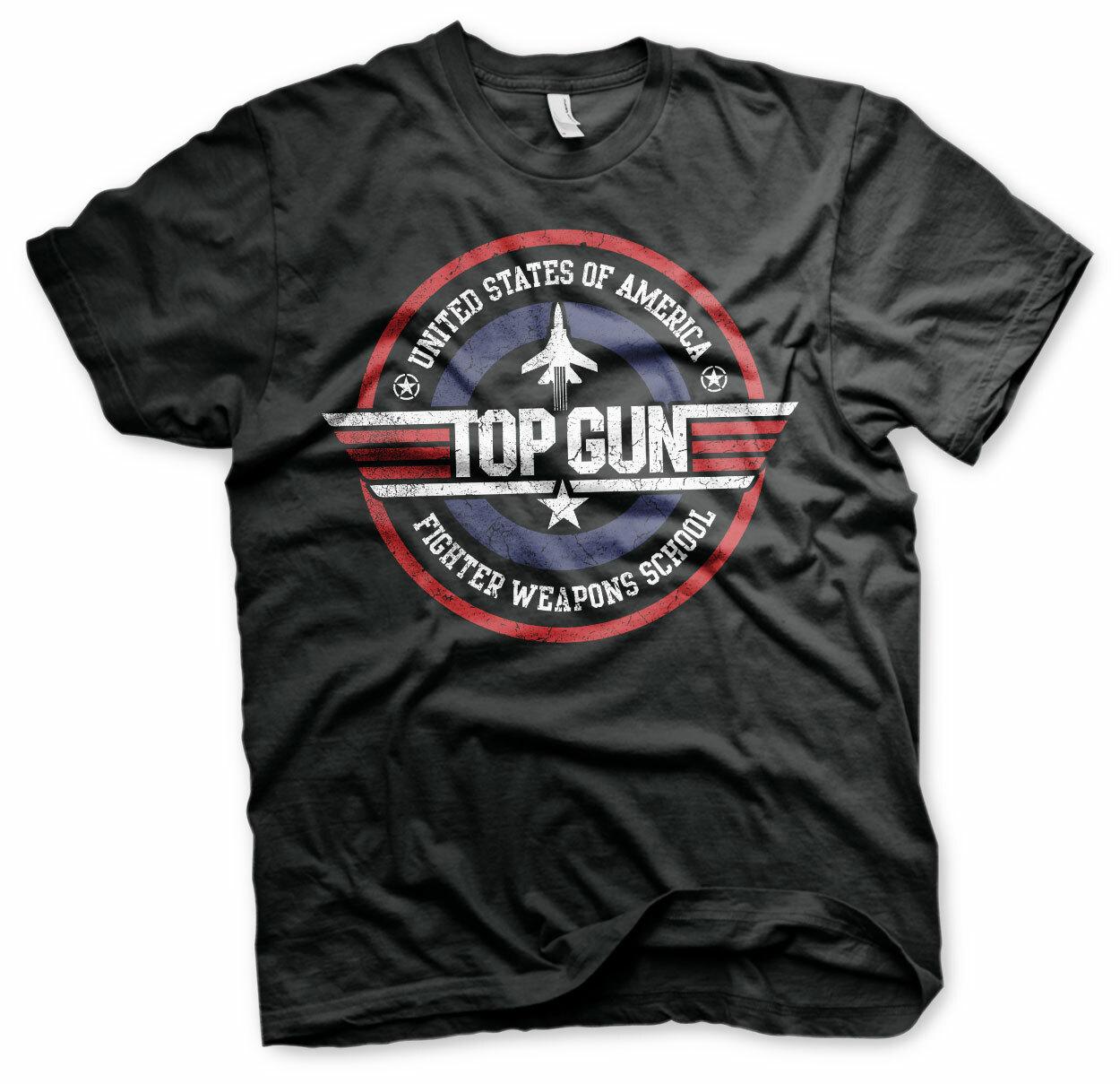 Officially Licensed Top Gun Fighter Weapons School Mens T-Shirt S-XXL Sizes L