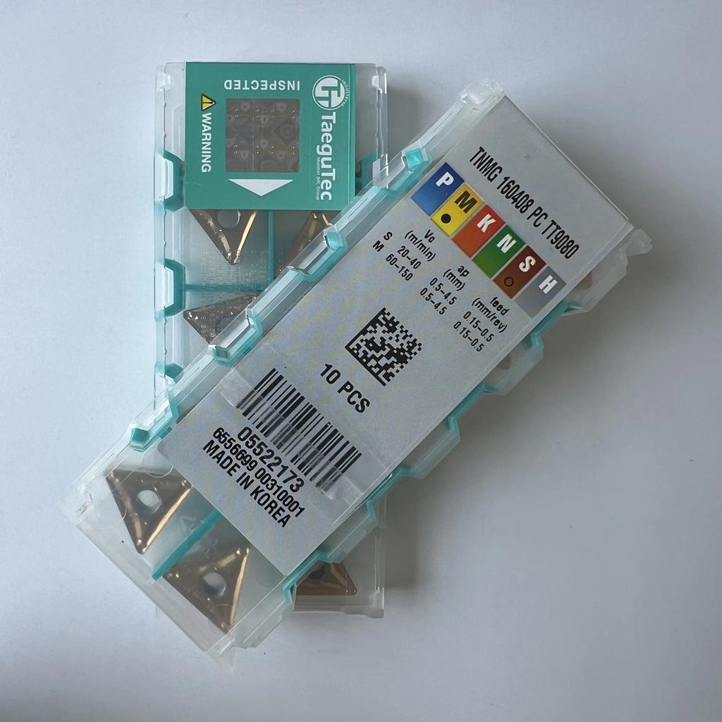 TaeguTec / TNMG160408PC TT9080 / Original Carbide Blade 10 Pcs
