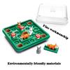 Cute Children Brain Development Toys Bunny Bouncing Game Kids Puzzle Board Checkers Toy Rabbit Fox Moving Strategy Tabletop Gift