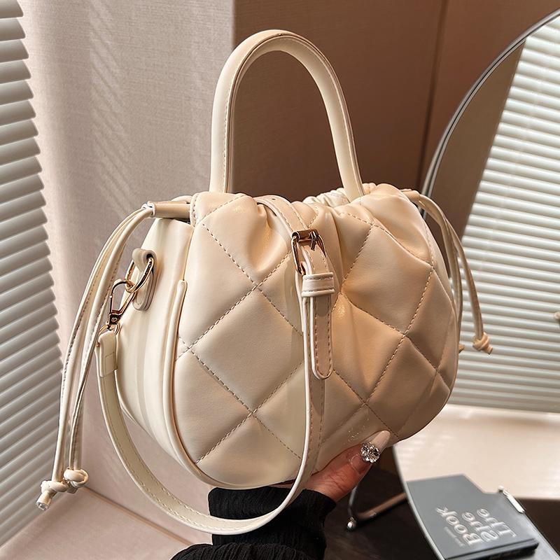 

Корейская универсальная сумка-ведро, летняя новая сумка через плечо с завязками, мягкая текстура ПУ, женские сумки, тренд