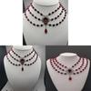 Victorian Charm Jewelry Necklace With Alloy Pendant For Romantic Women