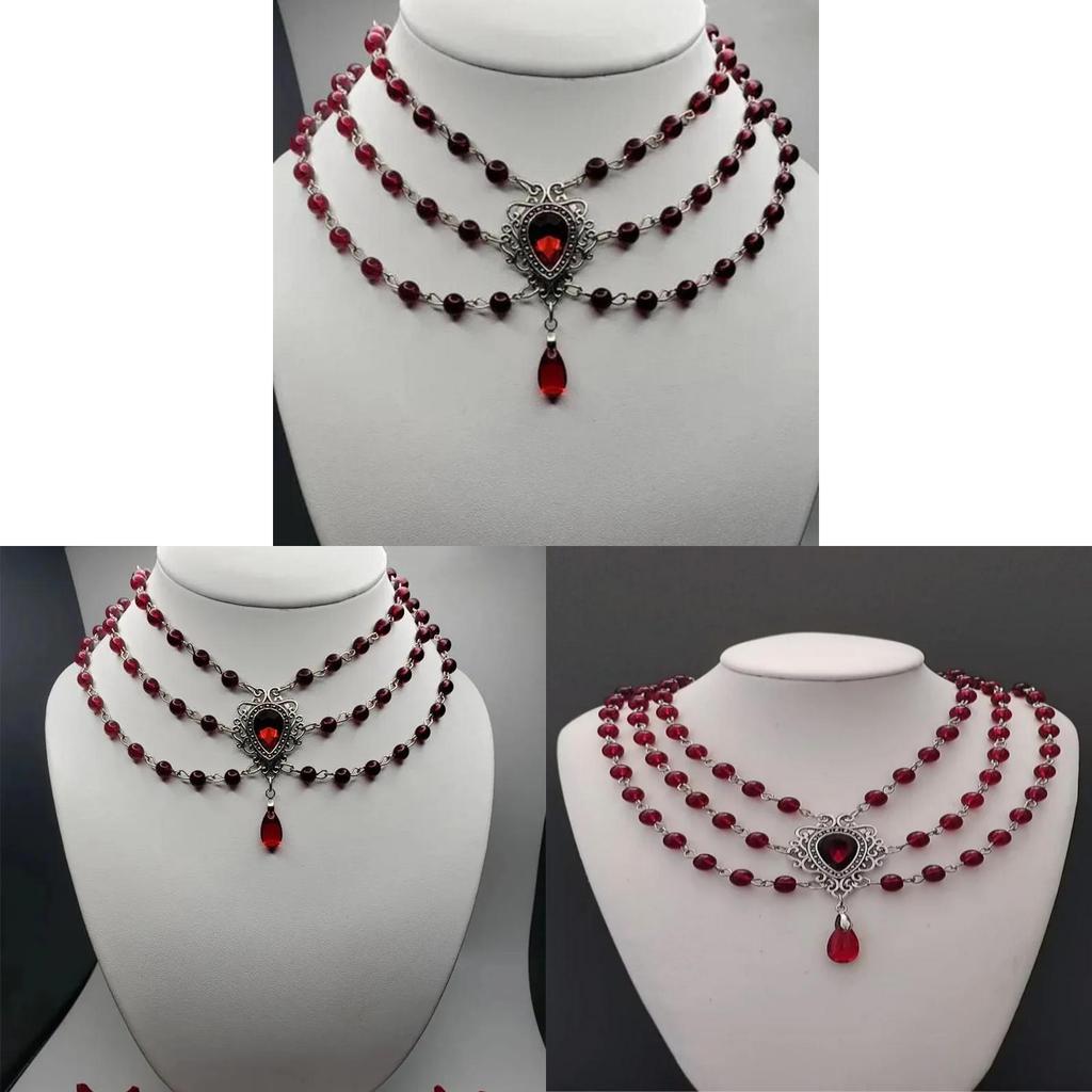 Victorian Charm Jewelry Necklace With Alloy Pendant For Romantic Women