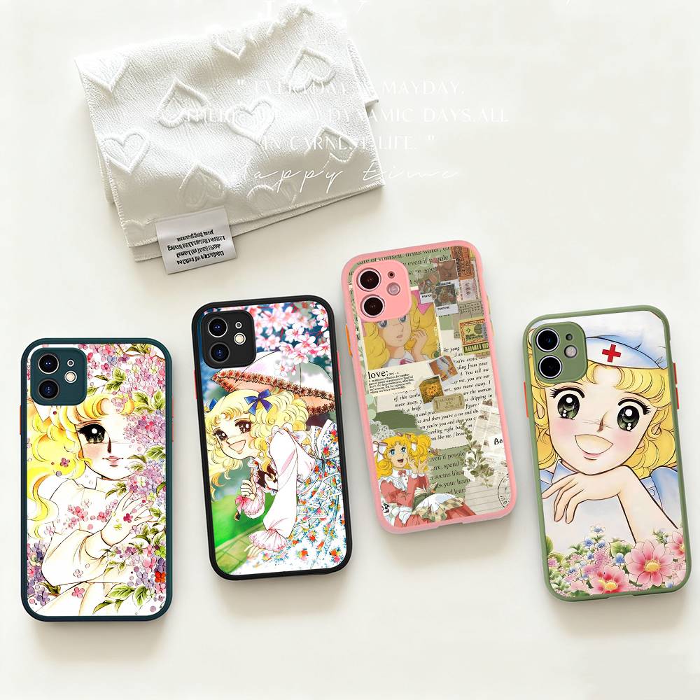 Manga Candy Für iPhone 15 16 Pro Max 11 12 13 14 XS XR X Plus 16E Matt Transluzente Handyhülle