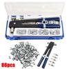 86Pcs with Metric Nuts Assortment Blind Hand Riveter Threaded Insert Rivet Tool  Home Furnishings
