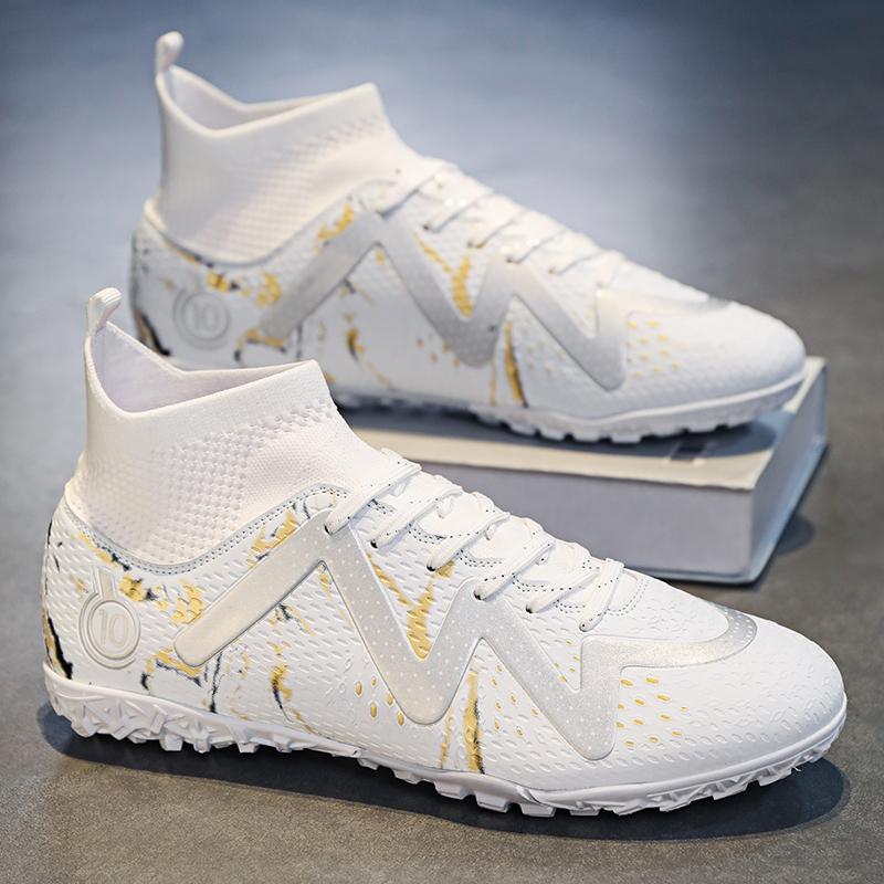 Botas de fútbol para hombre, botas de fútbol ultraligeras de gran tamaño, zapatillas para niños, botines de fútbol AG/TF antideslizantes, unisex