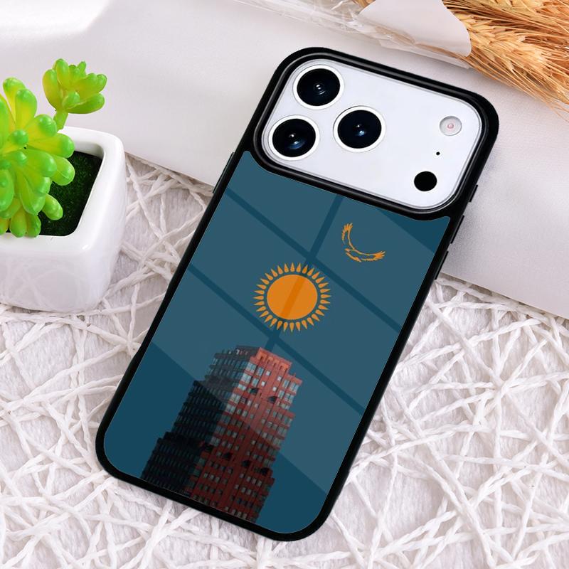 Kazakhstan flag Phone Case for iPhone 17 Air 16 15 11 12 14 13 Pro Max Shockproof Cover