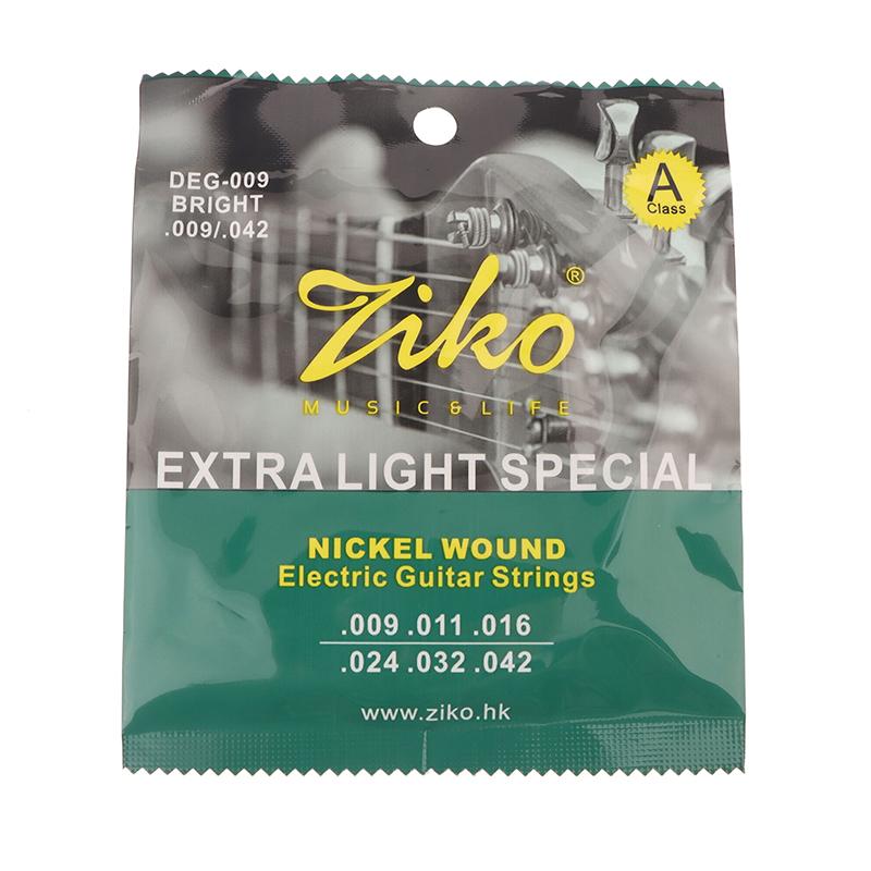 Deg-009 Electric Guitar Strings Steel Core Surface Coating Nickel Long Life Electric Guitar Stringed Parts Accessories