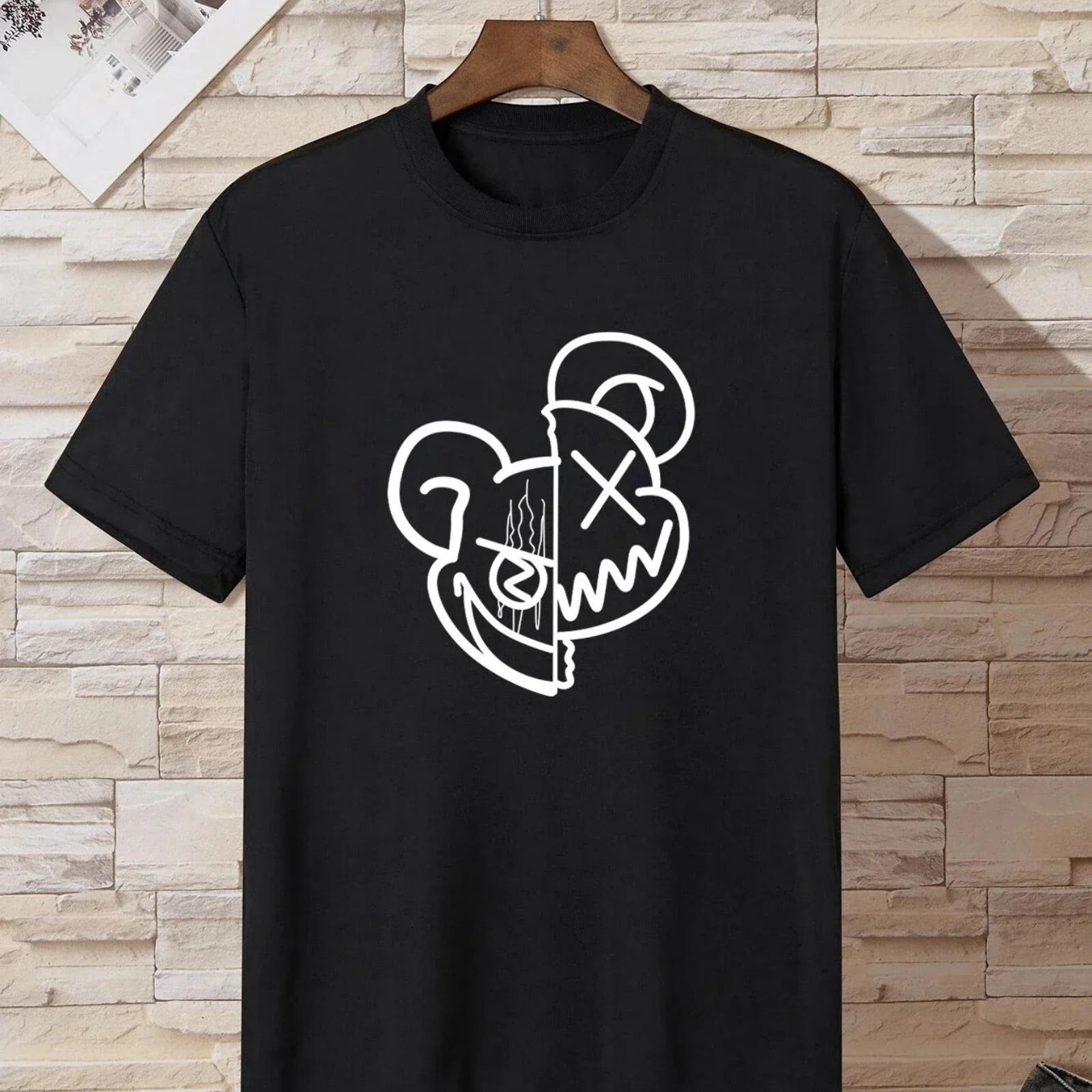 

Cartoon Graphic Print T-Shirt for Women s Casual Crew Neck Short-Sleeve Fashion Summer T-Shirts Tops Regular and Oversize Tees XXXXXL різнокольоровий