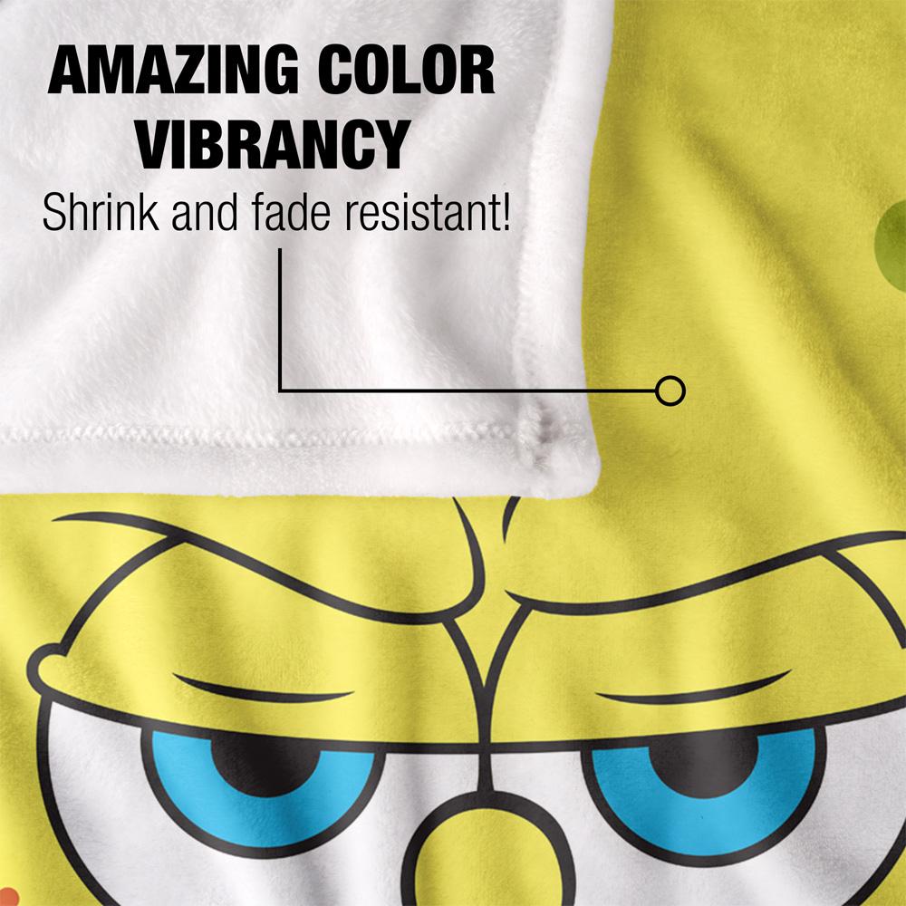 SpongeBob SquarePants Silky Angry Face Supersoft Blanket