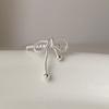 925 Silver Bowknot Ring For Women Girl Texture Hollow Out Line Sweet Romantic Jewelry Party Gift