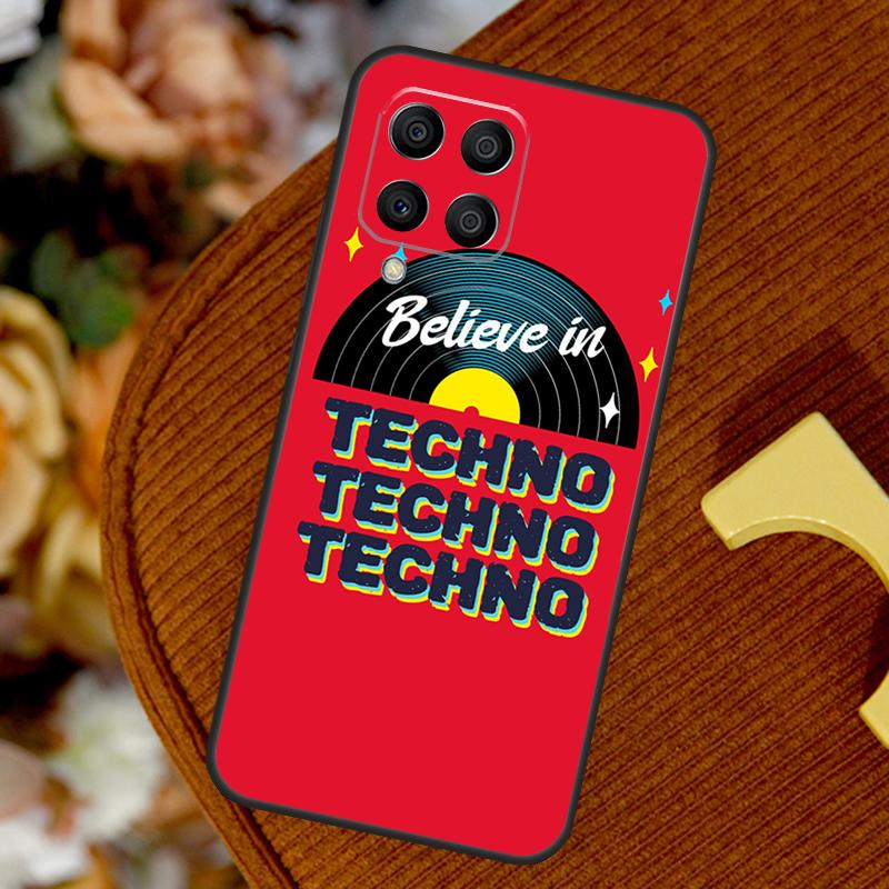 Love Techno Music Quotes For Samsung Galaxy M32 M52 M12 M55 M15 M13 M23 M33 M53 M20 M21 M51 M34 M54 M30s M31s Case