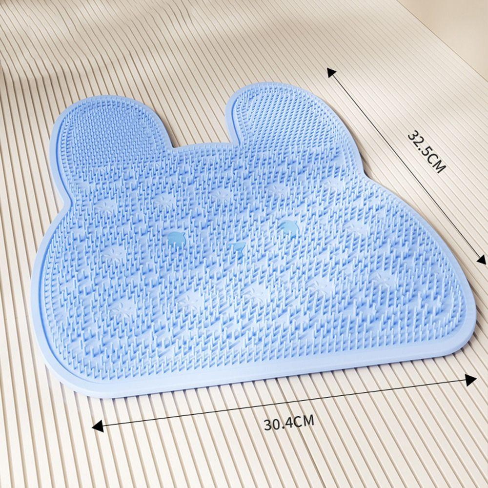 Silicone Bathroom Non-Slip Mat Massage Particles Suction Cups Non-Slip Bath Mat Easy Clean Massage Texture Bath Massage Mat