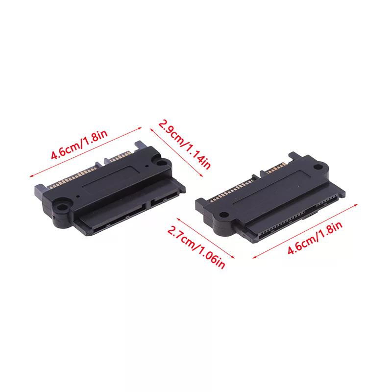 1Pc SFF-8482 SAS To SATA 180 Degree Angle Adapter Converter Straight Head SATA To SATA Converter