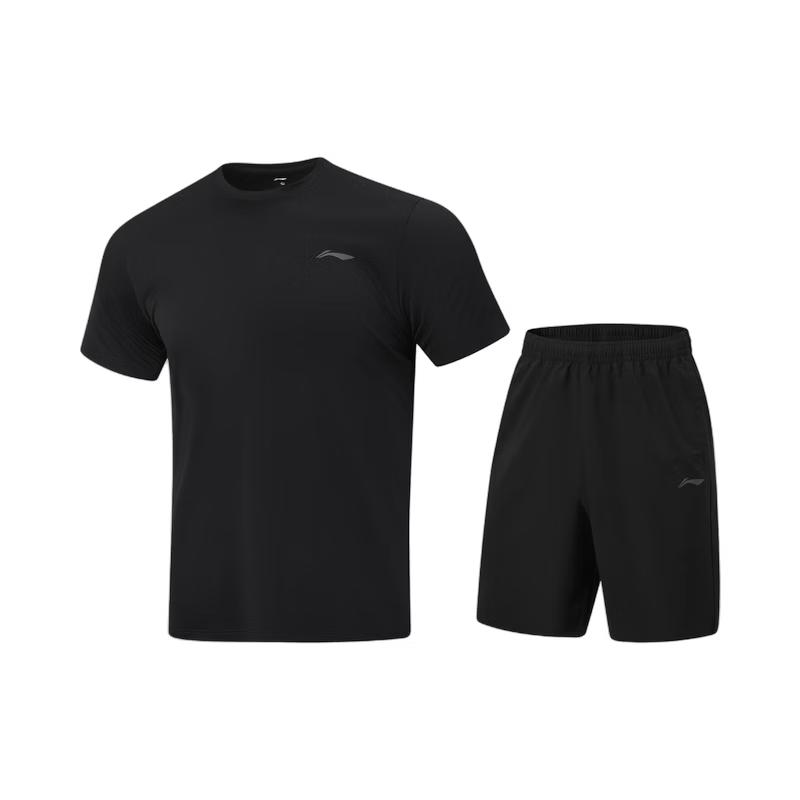 Li-Ning Men's 2026 Summer Short Sleeve & Shorts Sportswear Set AWBW087