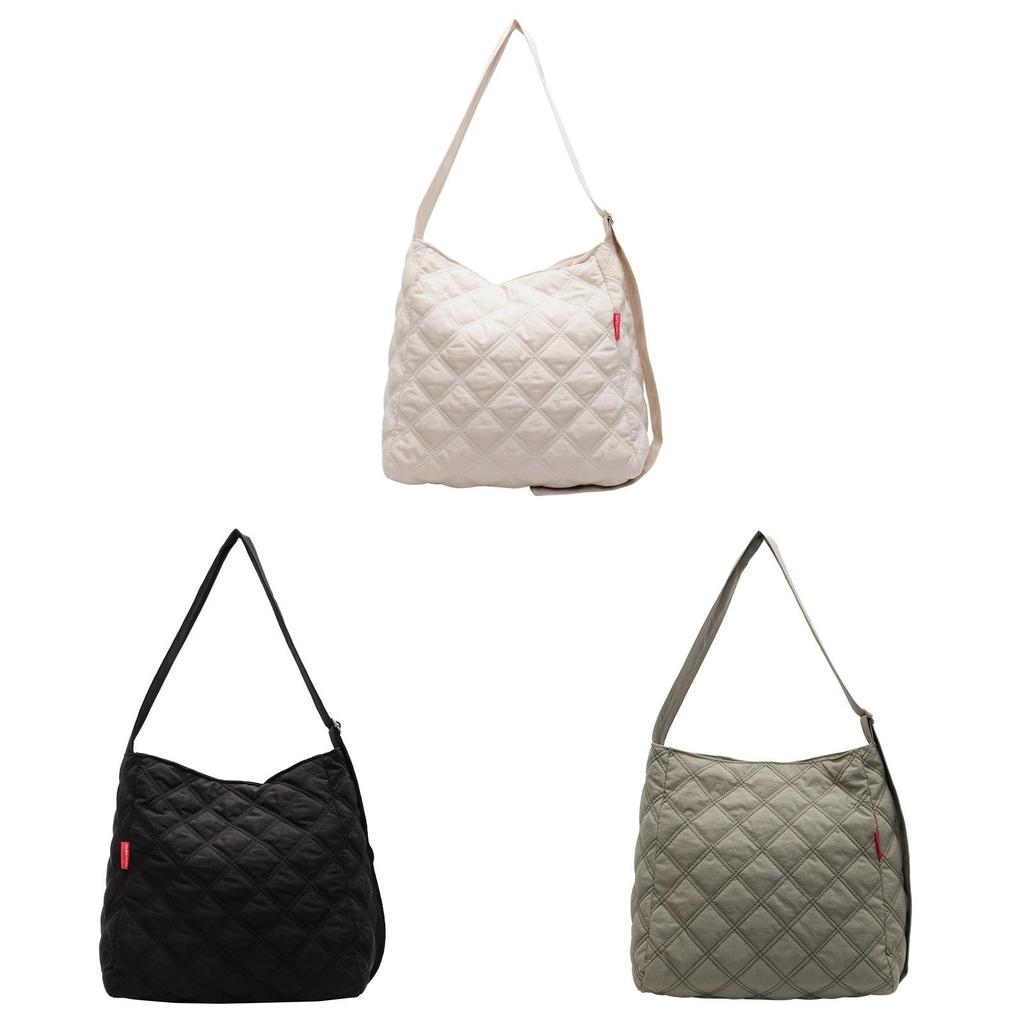 Cotton Casual Square Tote Bag With Embroidery And Large Capacity For Daily Use