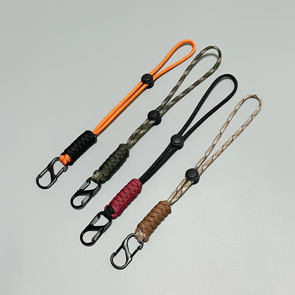 Braided Keychain with Wrist Hook - Durable Outdoor Multi-Color Key Holder for Hiking, Camping & Everyday Use, Camping Accessories