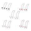 Durable Auto Seat Back Hangers Peach Heart Shape Red Space Saving Modern