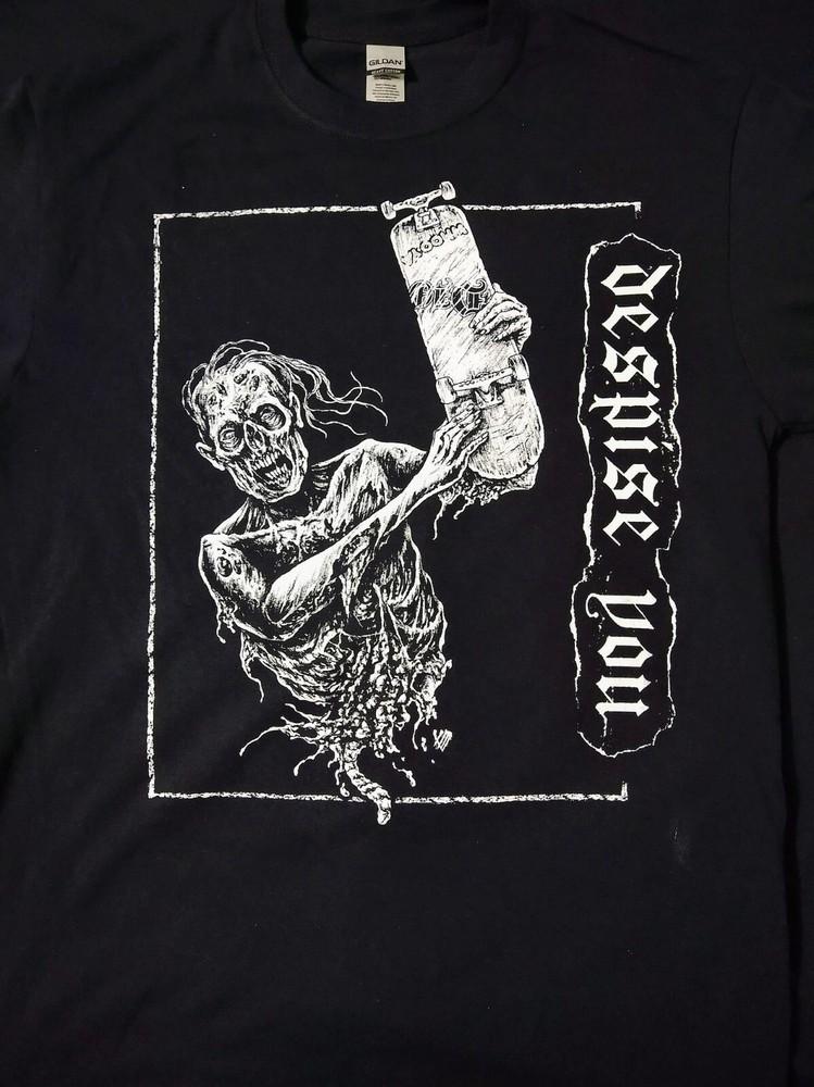 

SALE DESPISE YOU T-shirt cotton black t-shirt Powerviolence band shirt Unisex T-Shirt L