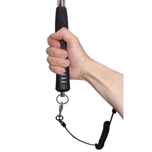 KAKUI Scaffolding Hammer with Safety Ring (Carabiner Tool Holder, One-Touch Detachable), Hammer Head 40mm, M-40, Silver/Black