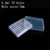 1 pezzo 0,2 ml 0,5 ml 1,5/2 ml 5 ml 10 ml 15 ml 50 ml Scatola per provette da centrifuga in plastica Scatole porta provette PCR Forniture da laboratorio