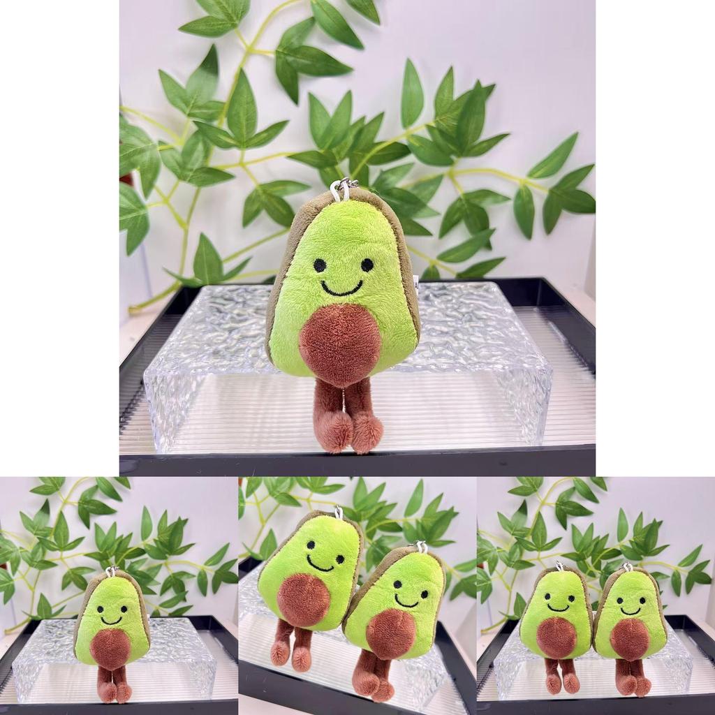 Lovely Avocado Capybara Plush Toy Delightful Keychain Cute Accessory For Bags