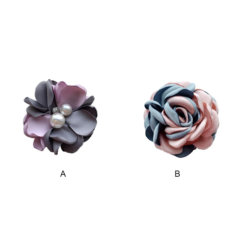 Flower Brooch Wedding Bride Dress Birthday Graduation Festival Clothes Tie Decoration Jewelry Large Pin for Women Girls