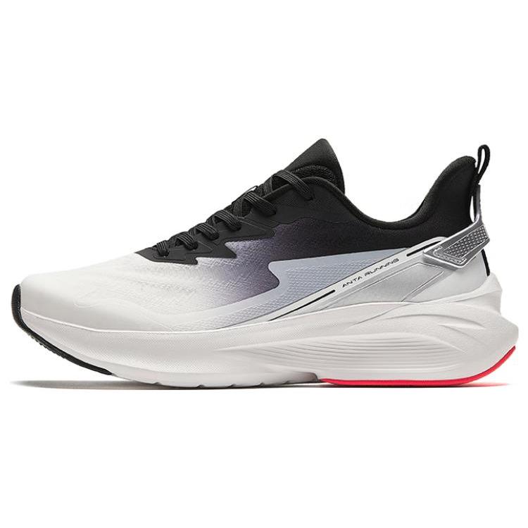 

Anta Cushioning, Wear Resistant Low top Running Shoes Men s Black Silver 112415522-1 40.5