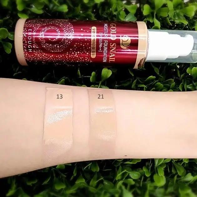 Anti-aging Foundation for Face Snail Mucin Gold Snail Moisture Foundation SPF30 PA++ (21) Enough 100 Ml