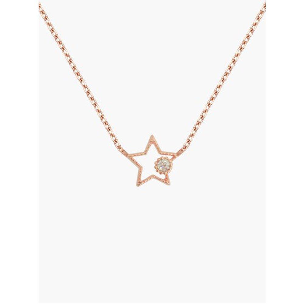 [Lac Drop] Star Line Silver Necklace Oysn20J251