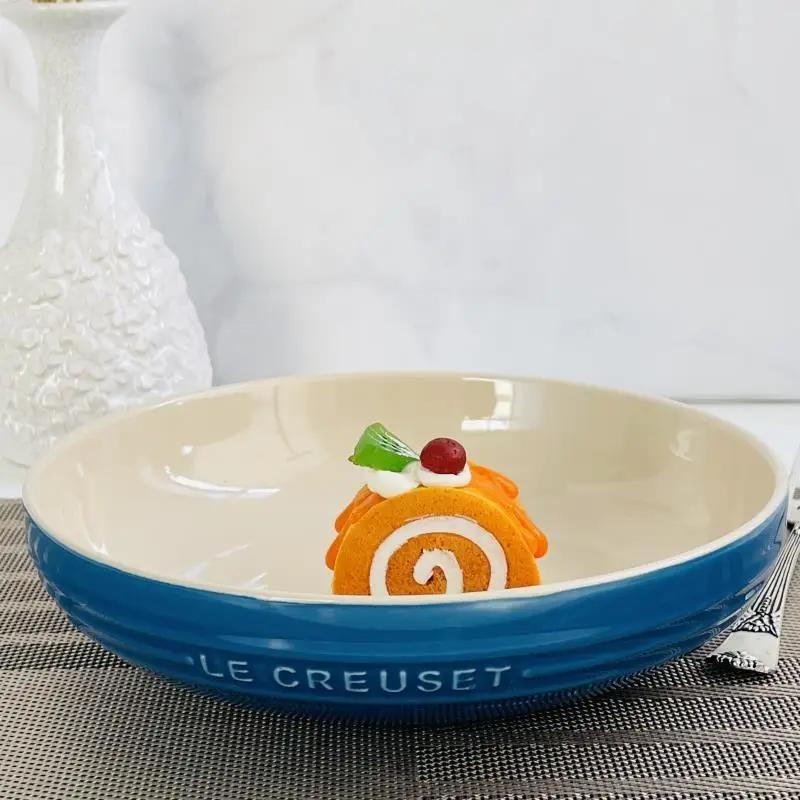 

Французская 8-дюймовая глубокая тарелка для жареных овощей, диаметр 20 см, высота 5,5 см, посуда для дома 8 inches