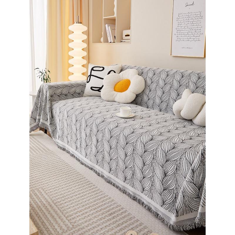 Chenille Sofa Cover Cloth Sofa Towel Universal One Piece Full Cover Sofa Cushion Armrest Cover Blanket for All Seasons