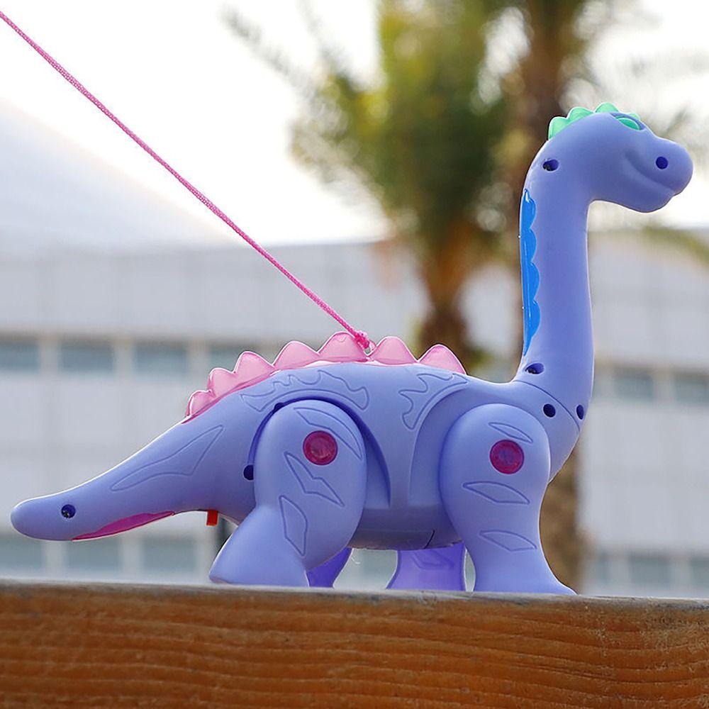 Simulation Animal Simulation Dinosaur Model Leash Dinosaur Toy Glowing Musical Toy Dinosaur Pet Toy