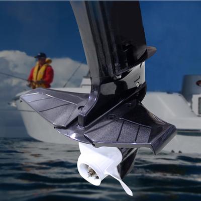 Alas deslizantes fueraborda, barco de asalto, barco de pesca, aletas fueraborda, yates, reducen la resistencia, velocidad, colgado