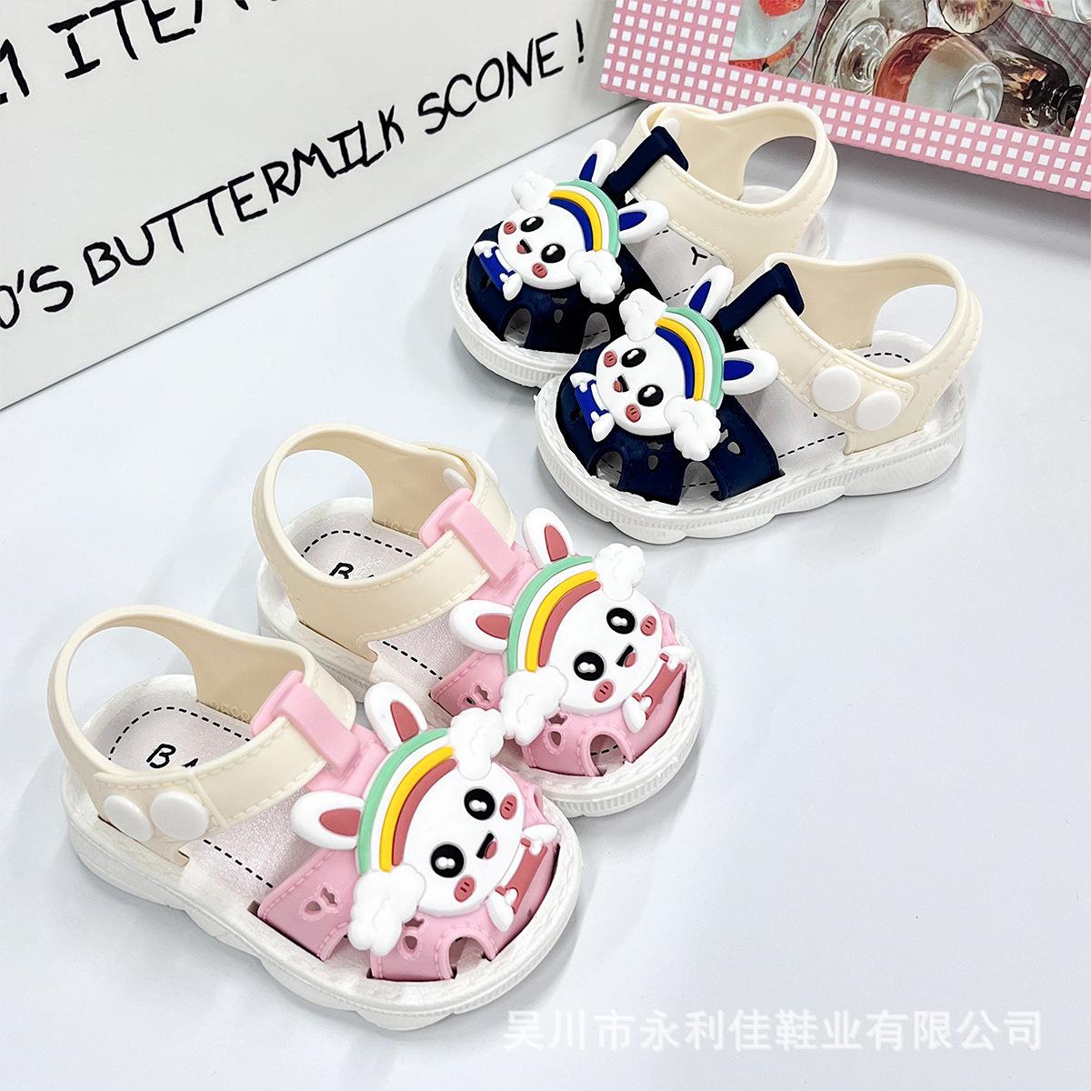 

Children s Summer Non-Slip Sandals for Boys and Girls, Baby Toddler Closed-Toe Walking Shoes for Young Children 16-20Code（No free shipp