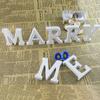 New Wedding Sign Wedding Decoration Letters MARRY ME Wood Wooden Pure White Letters Home Decoration Wedd 2025