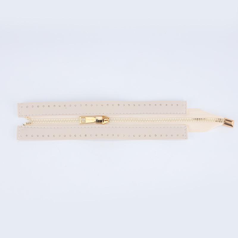 24cm PU Metal Teeth Zipper for Handmade Bags and Woven Bag Accessories