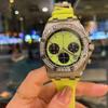 New Oak Swiss Quartz Offshore Watch Women's New Personality Fashion Rubber Large Dial Electronic Waterproof Watch