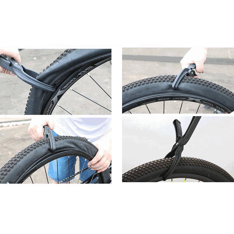 Odstraňovač pneumatik jízdních kol, objímka na pneumatiky horských kol, kleště na opravu pneumatik, nepoškozující náboj kola, montáž pneumatik a nástroj na opravu