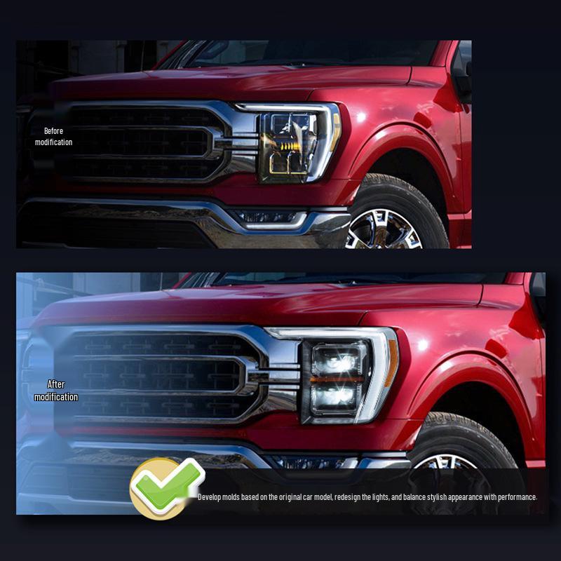 Ford F150 Raptor LED Streamer Turn Signal & Daytime Running Light Headlight Assembly