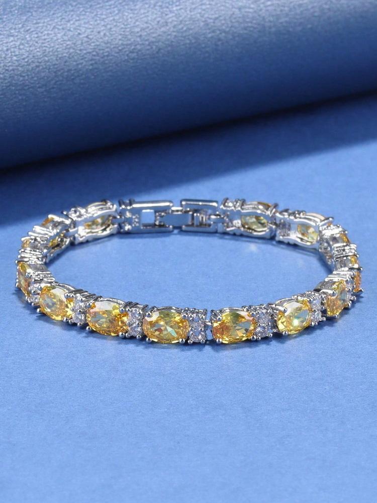 13-Colors   Luxury Bracelet Colorful Zircon Accessories Fine Jewelry For Woman Wedding-Party Gift