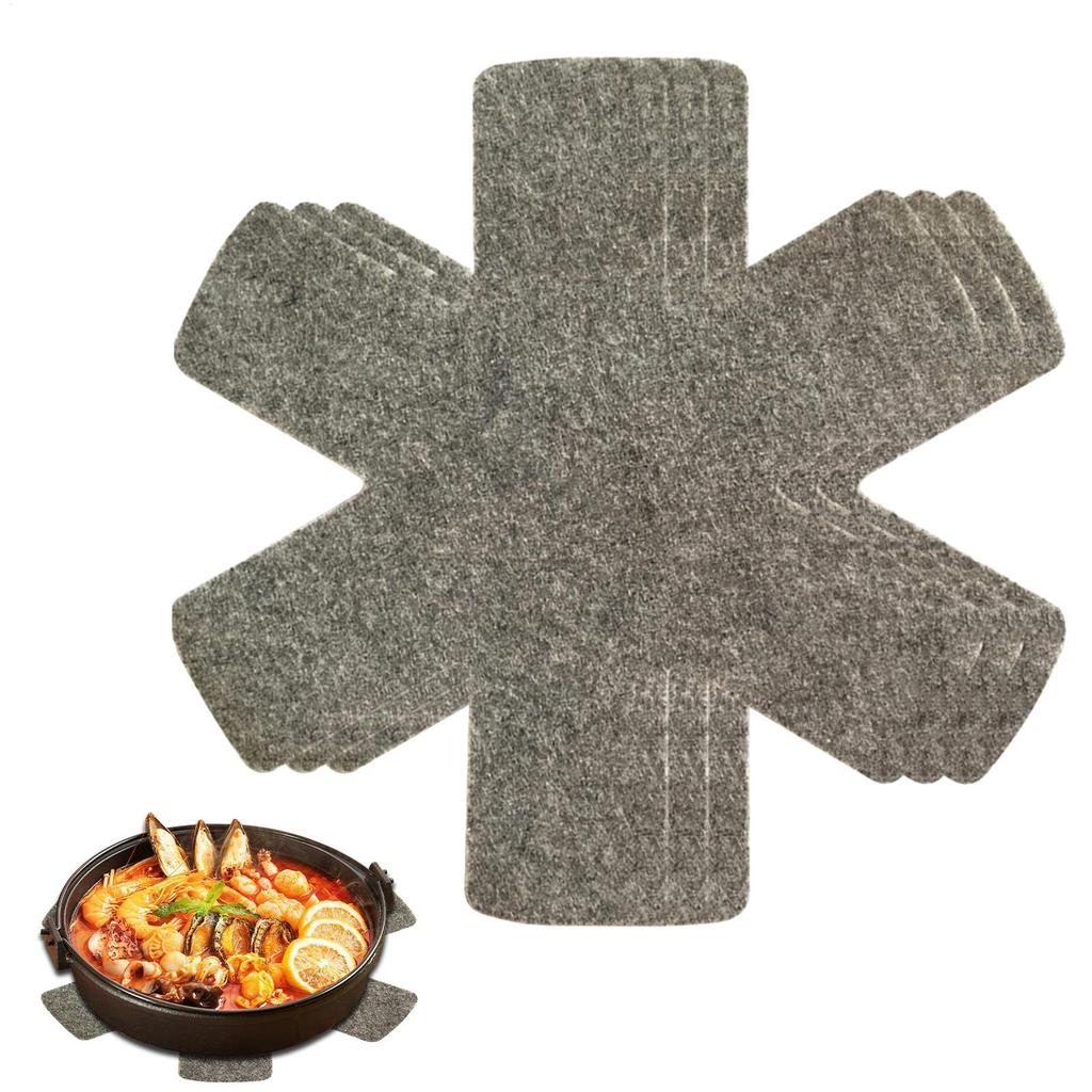 3pcs Non Woven Heat-resistant Mats Pads Heat-insulating Cloth Pot Non Stick Pon Protective Kitchen Bowls Plates Felt