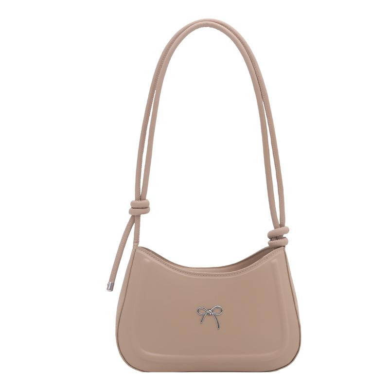 Simple pressure shell autumn temperament bow decorative design texture large capacity casual axillary shoulder women's bag