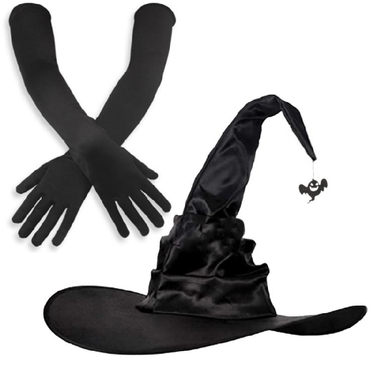 Vampires Halloween Hat Set Stage Performances Hat Multifunctional Witch Hat for Theme Parties and Stage Performances