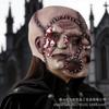 Halloween Horror Three-Faced Man Ghost Face Latex Mask Devil Headgear Haunted House Party COS Dress Up Props