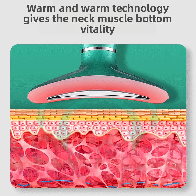 Hals-Schönheitsinstrument Hals-Schönheitsinstrument Hals-Pflegeinstrument EMS Mikrostrom Halslift Einführgerät Farblicht-Verjüngungsinstrument