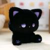 Cute Plush Sitting Cat Toy Soft Stuffed Animal Doll Lovely Huggable Kids Room Decoration Pillow Companion Gift for Friends Kids