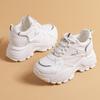Small Inner Height Increase Small White Shoes Women's Platform Versatile Spring and Autumn New Dad Shoes Breathable Casual Sports Shoes