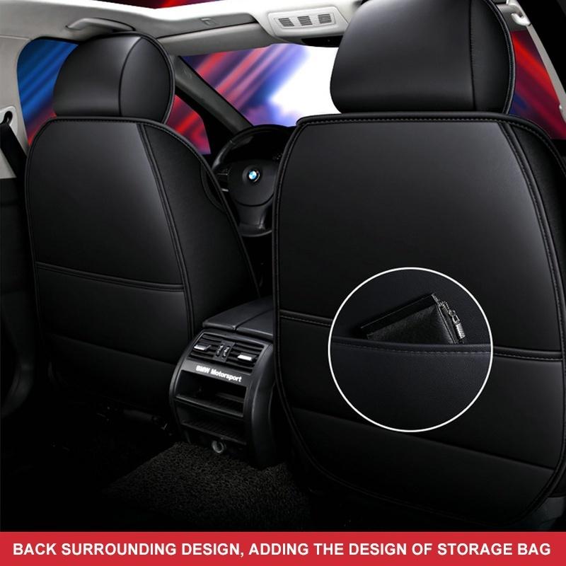 1PCS Luxus Universal Volle Auto Sitz Matte Abdeckungen Kissen PU Leder Protector Pad